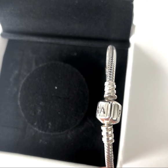 PANDORA 7” STERLING SILVER SNAKE CHAIN BRACELET - Picture 3 of 4
